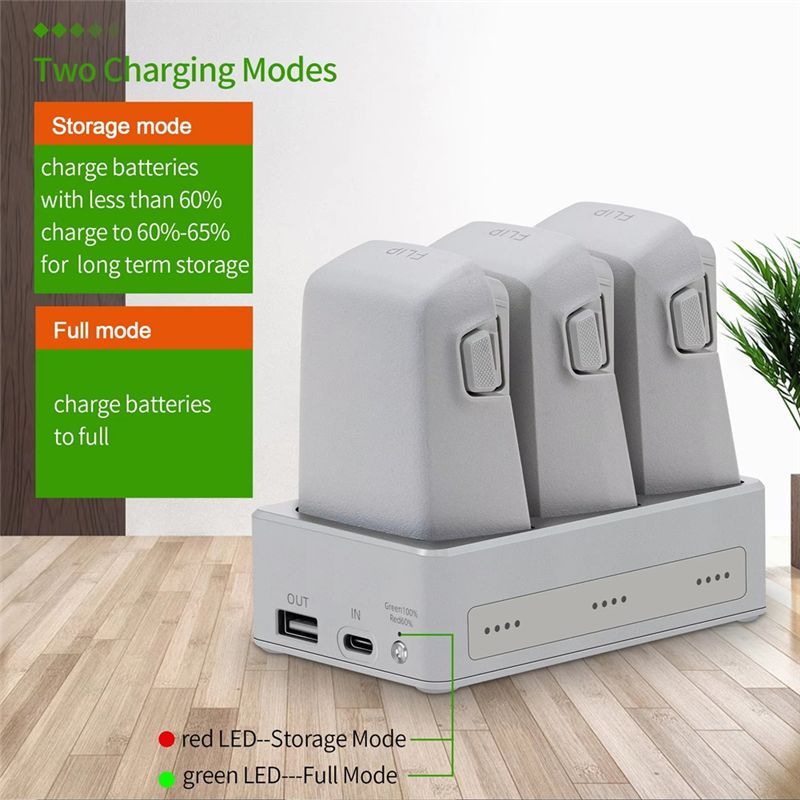 Drone Charging Hub - Hub de Carregamento Três em Um