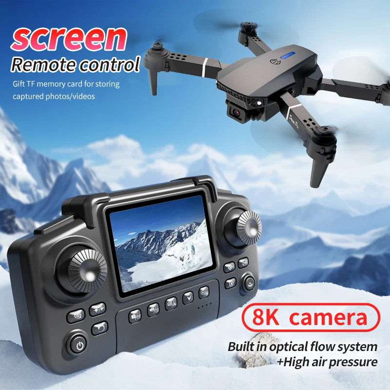 Drone Profissional E88 PRO com - Drone Controller Screen avaliação e preço