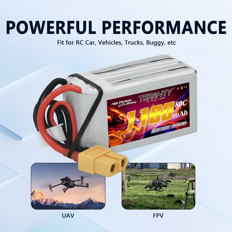 Bateria Lipo TERANTY 4S 1100mA - Drone Power Bank avaliação e preço